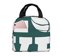 Oudrspo Sac à lunch isotherme Love Volleyball Lunch Box Réutilisable Boîte à lunch fourre-tout mignon pour adultes et enfants, sacs à lunch étanches pour le bureau, le voyage, l'école