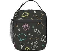 Oudrspo Scientifique Astronomie Lunch Box Réutilisable Isolé Lunch Bag Dames Hommes Lunch Box Adapté au Camping Bureau École