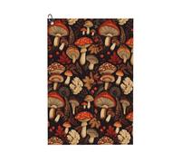 Oudrspo Serviette de Golf multifonctionnelle à Motif Champignons et Plantes d'automne Vintage | Absorbante et à séchage Rapide 40 x 60 cm
