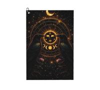 Oudrspo Serviette de Golf multifonctionnelle Dark Mystical Moon Raven Sun | Absorbante et à séchage Rapide 40 x 60 cm