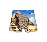 Oudrspo sous-vêtements pour Hommes Pyramides d'Égypte, Boxers Respirants et légers avec Ceinture élastique pour Un Confort Optimal Toute la journée