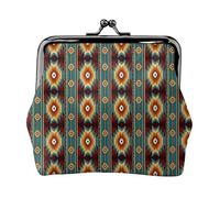 Oudrspo Style (306) Porte-Monnaie à Boucle Ethnique Navajo amérindien du sud-Ouest, Design Classique pour Femme