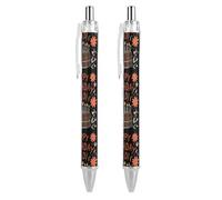 Oudrspo Stylo à bille humoristique « Joyeux anniversaire papa », rétractable, noir, à pointe fine, 0,5 mm, 1/2/4 pièces