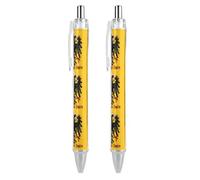 Oudrspo Stylo à bille rétractable à l'effigie du Saint-Empire romain germanique, encre gel noire, écriture fluide, idéal pour le bureau et la maison.