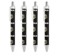 Oudrspo Stylo à bille rétractable d'Australie, encre gel noire, écriture fluide, idéal pour le bureau et la maison.