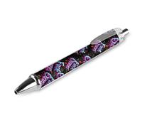 Oudrspo Stylo à bille rétractable Fuck Excuses, 0,5 mm, écriture fluide, encre noire, accessoires de prise de notes pour le bureau, 1 pièce