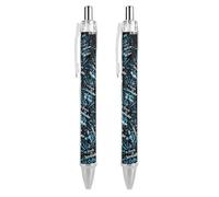 Oudrspo Stylo à bille rétractable My Favorite Cheerleader Mom, 0,5 mm, écriture fluide, encre noire, accessoires de prise de notes pour le bureau, 2 pièces