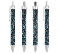 Oudrspo Stylo à bille rétractable My Favorite Cheerleader Mom, 0,5 mm, écriture fluide, encre noire, accessoires de prise de notes pour le bureau, 4 pièces