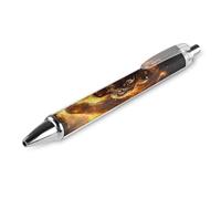 Oudrspo Stylo à bille rétractable Tiger And Thunder, 0,5 mm, écriture fluide, encre noire, accessoires de prise de notes pour le bureau, 1 pièce