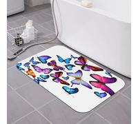 Oudrspo Tapis de Bain en Terre de diatomées Super Absorbant à séchage Rapide, Tapis de Sol antidérapant à Profil Bas pour Douche et lavabo 40,6 x 61 cm