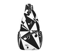 Oudrspo Trotting Flat Coated Retrievers Paw Sac de poitrine diagonal décontracté unisexe, sac à bandoulière polyvalent pour voyage, randonnée, sac à dos