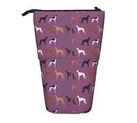Oudrspo Trousse à Crayons pour Chien de Sauvetage, Race de Chien Mignon, Meilleur lévrier, Pochette à Crayons sur Pied, Trousse à Crayons télescopique, Porte-Crayon, Sac à stylos
