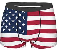 Oudrspo USA American Flag Mens Boxer Briefs sous-vêtements Stretch Respirant Trunks Shorts X-Large
