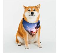 OudrspoOn Snow avec Bandanas pour Chien de Noël, écharpe Triangulaire réversible pour garçon et Fille, Bandana pour Petits, Moyens, Grands et très Grands Chiens de Taille Moyenne