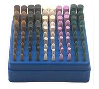 Oudtinx Lot de 100 meules de polissage en laine, sésame, caoutchouc, cuir de vache - Tige de 3 mm