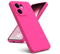 Oududianzi - Coque Compatible avec Oppo Reno 13 FS 5G/Oppo Reno 13F 5G/4G, [Coque Silicone Liquide] [Intérieur Microfibre] Souple Étuis en Caoutchouc Housse Antichoc Protection Bumper - Barbie Poudre