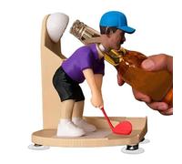Oue-Bière Canette - Tire-Bouchon Manuels Imprimé 3D - Décapsuleur sur Thème Golf,pour Papa Golfeur Cuisine Maison Bureau Camping Voyage BBQ Fête