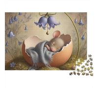 Ouf de Souris Dormant 1000 Pièces Puzzle pour Adultes Carton sans Odeur Anti-Stress pour S'amuser pour Passionnés pour Collectionner 70x50cm/1000pcs