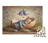 Ouf de Souris Dormant Puzzle Adulte 1000 Pièces pour Adultes Jeu Difficile Stimulant Classique Cadeau Femme Homme 70x50cm/1000pcs