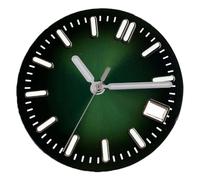 OUFEIJIA EUR Cadran de Montre NH35 NH36 29 mm Argent dégradé Longue échelle 3/Clock Foot Kit d'horlogerie(Groen)