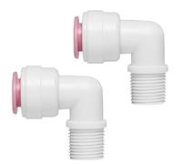 OUFEIJIA EUR Clapet Anti-Retour, Valve unidirectionnelle, coude à Connexion Rapide for boîtier de Membrane purificateur d'eau, connecteur