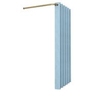 OUFEIJIA EUR Dressing Mural en LAvec kit Store romainGain de placeCabine d'essayage privativeFacile à Installer(Blauw,80x80x200cm)