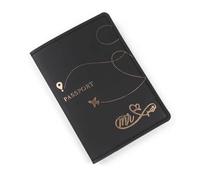 OUFEIJIA EUR Étui de Passeport Fin, étui Voyage, Sac Rangement for Billets d'identité, Protection for for Voyager à l'étranger Design Compact