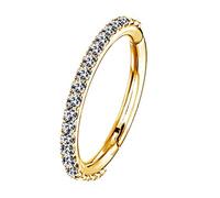 OUFER 16G 10mm Piercing Helix Hoop Or Tragus Ring Daith Earrings Acier Chirurgical Gold Orbital Conch Piercing Anneau Boucles Cartilage Oreille CZ Hinged Women Jewelry Bijoux Femme Hommes Gifts