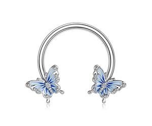 OUFER 16G Horseshoe Piercing Daith Anneaux Septum Ring Helix Cartilage Boucle d'oreille Earrings Hoop Acier Chirurgical Captive Bead Rings Tragus Rook Jewellery Femme