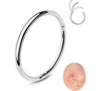 OUFER 20G Piercing Nez Acier Chirurgical 316L Percing Au Nez Boucle Nez Argent Piercing Nez Anneaux 12 mm Bijoux de Piercing Corporel pour Femmes Nose Hoop Nose Ring