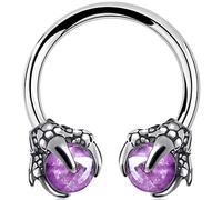 OUFER Bijoux de Corps - Anneau de Septum, Hélix, Fer à Cheval en Acier Chirurgical 316L, Piercing Oreille Cartilage Griffe de Dragon, Anneau de Nez, Tragus, Daith, Rook 16G