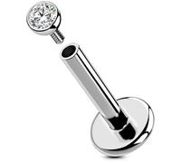 OUFER Body Piercing 16G Internally Titanium Helix Piercing Earring Labret Piercing Jewellery Conch Lip Tragus Earring Bar Stud Labret Earrings Jewellery