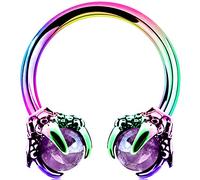 OUFER Body Piercing Anneau de Septum Piercing Hélix Fer à Cheval en Acier Chirurgical 316L Piercing Oreille Cartilage Griffe de Dragon, Anneau de Nez, Tragus, Daith, Rook Piercing Bijoux de Corps 16G
