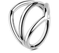 OUFER Body Piercing Anneaux de cartilage 16 g pour hélix, tragus, daith, bijoux à charnière en titane