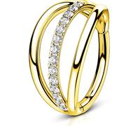 OUFER Body Piercing Cartilage Earring Hoop 16G Helix Piercings 316L Stainless Steel Tragus Daith Conch Snug Earrings Jewellery Gold Spetum Rings