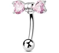 OUFER Body Piercing de Corps pour Sourcils : Barre Courbée en Banane 16G en Acier Inoxydable 316L, Perles pour Rook, Boucle, Ventre, Barre de Nombril, 6/8mm pour Femmes