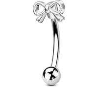 OUFER Body Piercing de Corps pour Sourcils : Barre Courbée en Banane 16G en Acier Inoxydable 316L, Perles pour Rook, Boucle, Ventre, Barre de Nombril, 6/8mm pour Femmes