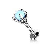 OUFER Body Piercing Helix Earrings 16G 316L Stainless Steel Dragon Claw Tragus Stud Earrings Labret Piercing Jewellery Lip Rings Conch Piercing Jewellery