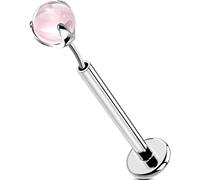 OUFER Body Piercing Helix Earrings 16G Titanium Threadless Labret Piercing Jewellery Push in Lip Stud 6/8/10/12mm Lip Piercing Jewellery Conch Tragus Lobe Stud Bar