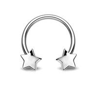 OUFER Body Piercing Helix Piercings Earrings Ring Hoop Bar 16G 316L Surgical Steel Daith Rook Tragus Earring Hoop Star Septum Ring Piercing Jewellery