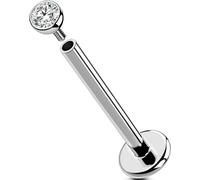 OUFER Body Piercing Helix Piercings Internally Titanium Lip Piercing Jewellery 16G Helix Earrings Clear CZ Tragus Conch Piercings Labret Earrings Jewellery