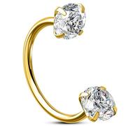 OUFER Body Piercing Horseshoe Nose Ring: 22G 0.6mm Threadless Nostril Piercing Hoop Jewellery 316L Surgical Steel Helix Tragus Septum Eyebrow Lip Labret Cartilage Earring