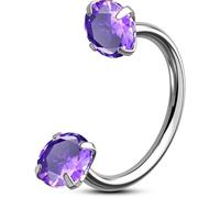 OUFER Body Piercing Horseshoe Nose Ring Hoops 20G Nostril Piercing Jewellery Titanium Septum Rings Internally Helix Tragus Daith Lip Eyebrow Earring Piercings Jewelry Women Men 6mm/7mm/8mm