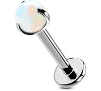 OUFER Body Piercing Internally Labret Piercing Jewellery 16G Lip Tragus Stud Bar 6/8mm Helix Tragus Conch Piercings Titanium Medusa Monroe Flat Back Earrings