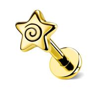 OUFER Body Piercing Labret Lip Stud Jewelry Internally Helix Tragus Earring
