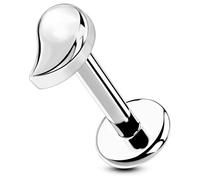 OUFER Body Piercing Labret Piercing Jewelry 16G Lip Bar Threadless Helix Earrings Tragus Conch Stud Push in Cartilage Flat Back Earring 6/8mm Monroe Medusa Jewellery