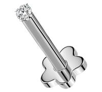 OUFER Body Piercing Labret Piercing Jewelry 16G Lip Stud Threadless Conch Earrings 5/6/8/10/12mm Tragus Bar Jewellery Titanium Helix Monroe Medusa Flat Back Earrings Lip Piercings