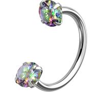 OUFER Body Piercing Nez 18G Titane Percing Septum 6/7/8mm Anneaux Bijoux