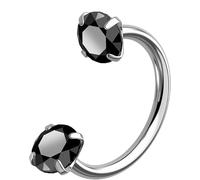 OUFER Body Piercing Nez 18G Titane Percing Septum 6/7/8mm Anneaux Bijoux
