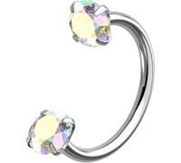 OUFER Body Piercing Nez 18G Titane Percing Septum 6/7/8mm Anneaux Bijoux